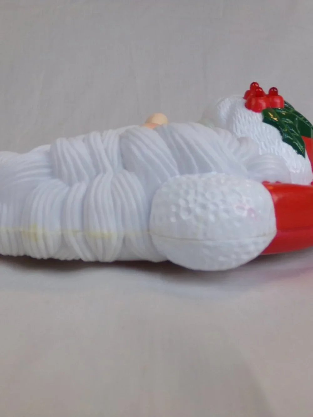 Vintage Santa Claus Christmas Hanging Decor Plastic Molded 1995